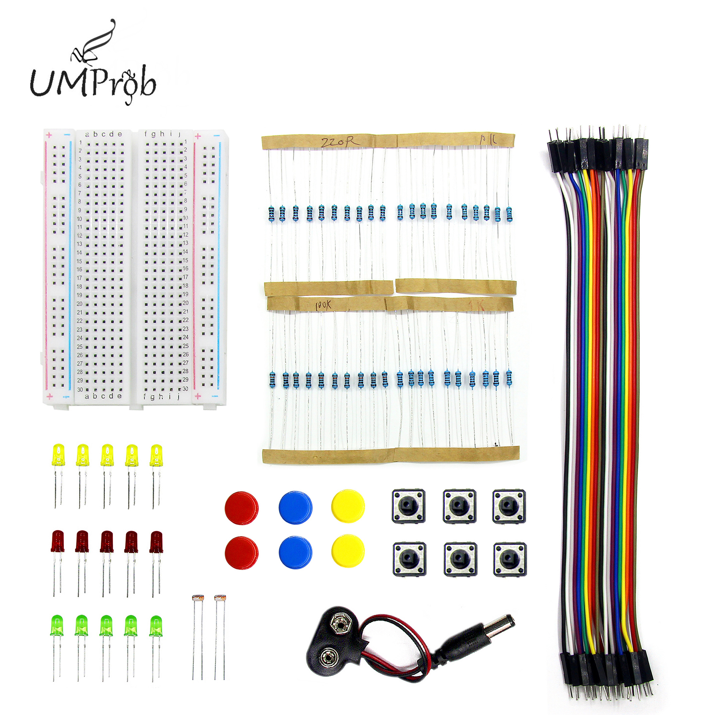 Breadboard Jumper Wire - Starter Kit R3 Mini Breadboard LED