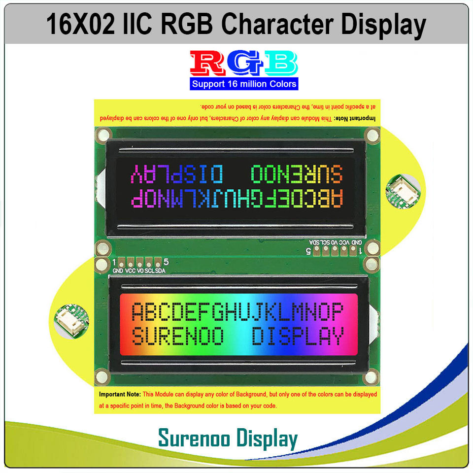 I2C Lcd Display - Grove 162 16X2 1602 3.3-5V Serial