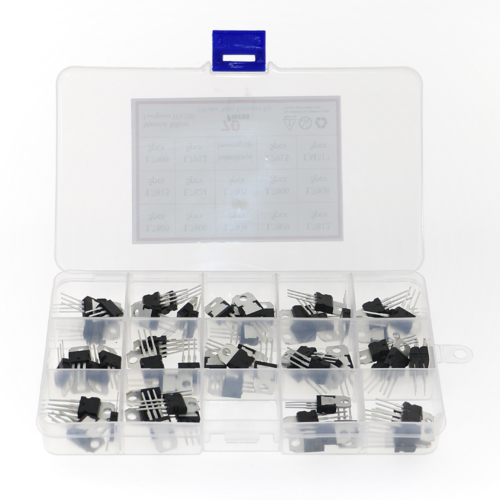 Lm317 Voltage Regulator - 70Pcs 14 Values L7805 - LM317