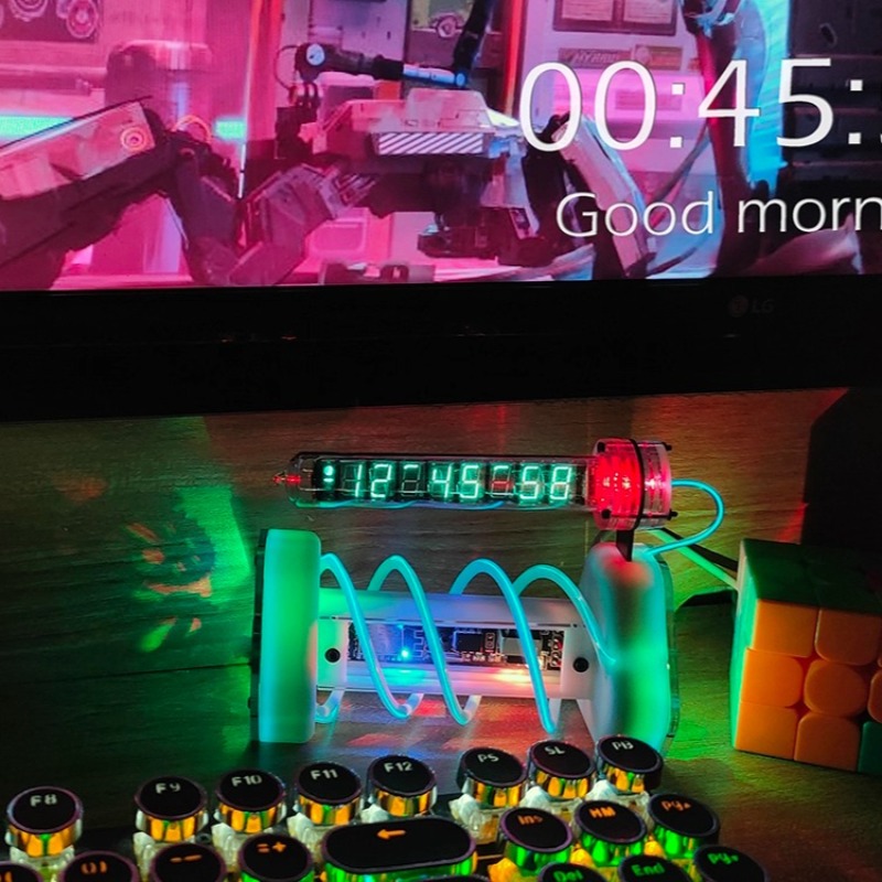 Room Design Clock Bedside Tabl - Diy Electronics Table avaliação e preço