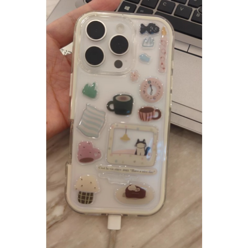 Cute Black Cat Clock Sticker S - Diy For Electronics avaliação e preço