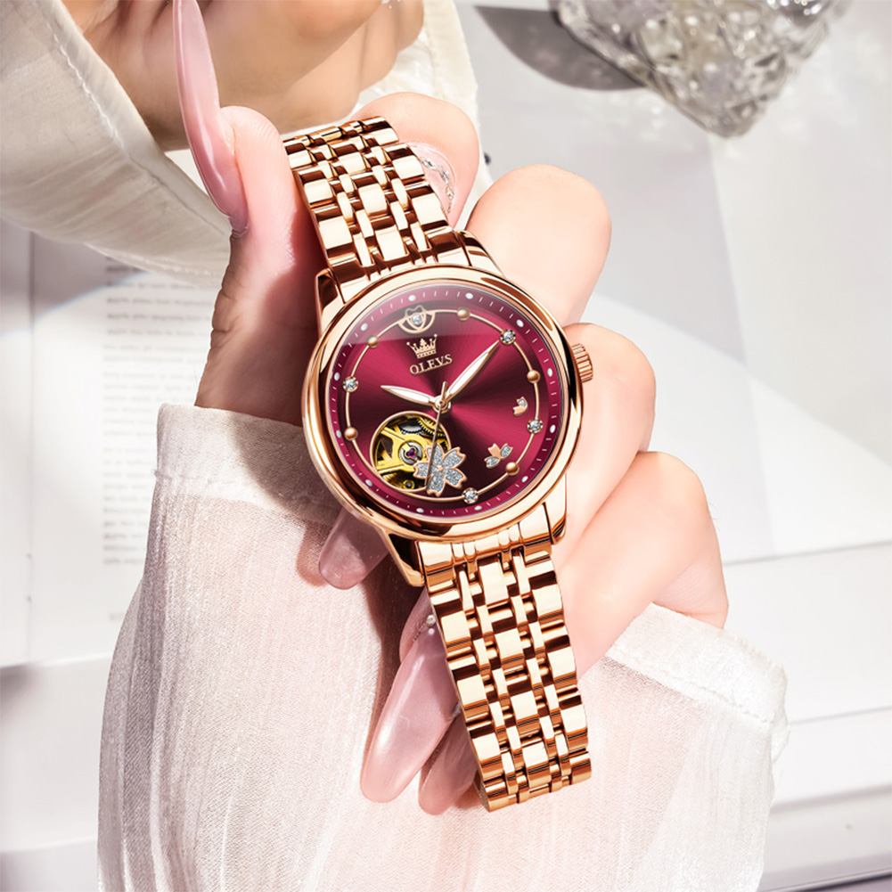 Rose Gold Wine Red Luxury Casu - Push Button Tactile avaliação e preço