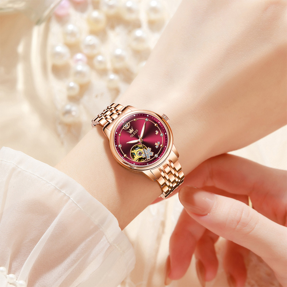 Rose Gold Wine Red Luxury Casu - Push Button Tactile avaliação e preço