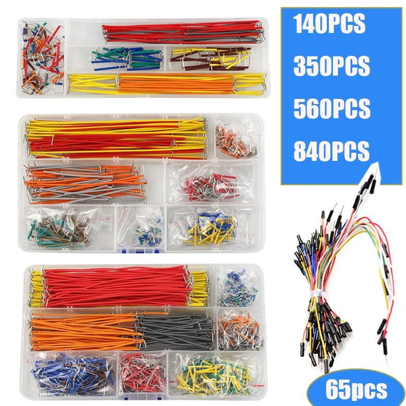 65/140/350/560/840Pcs/Box U Sh - Breadboard Jumper Wire avaliação e preço