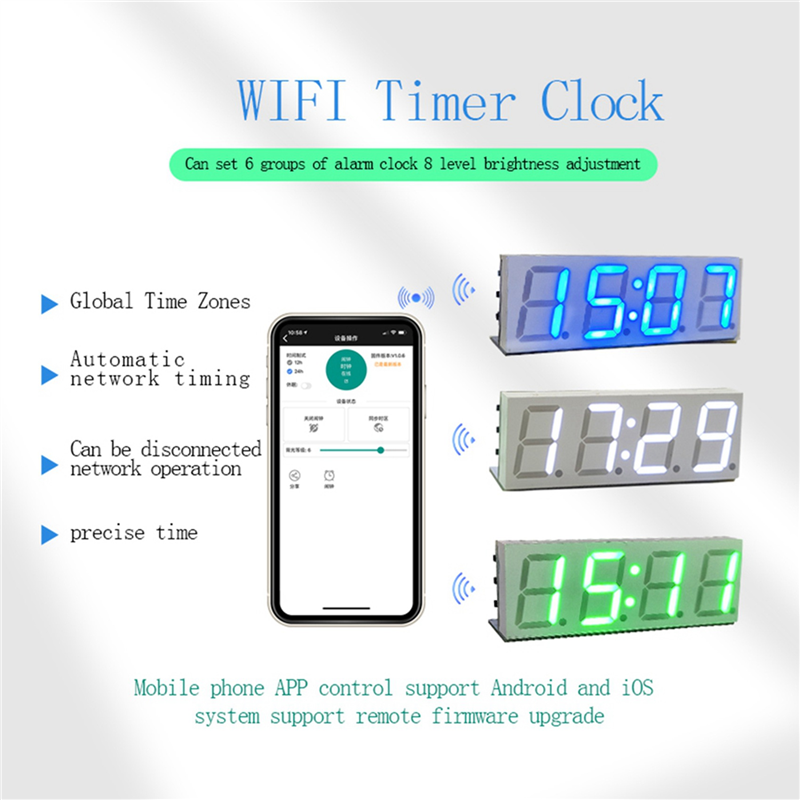 AA84 3X Wifi Time Service Cloc - Diy Electronic Modules avaliação e preço