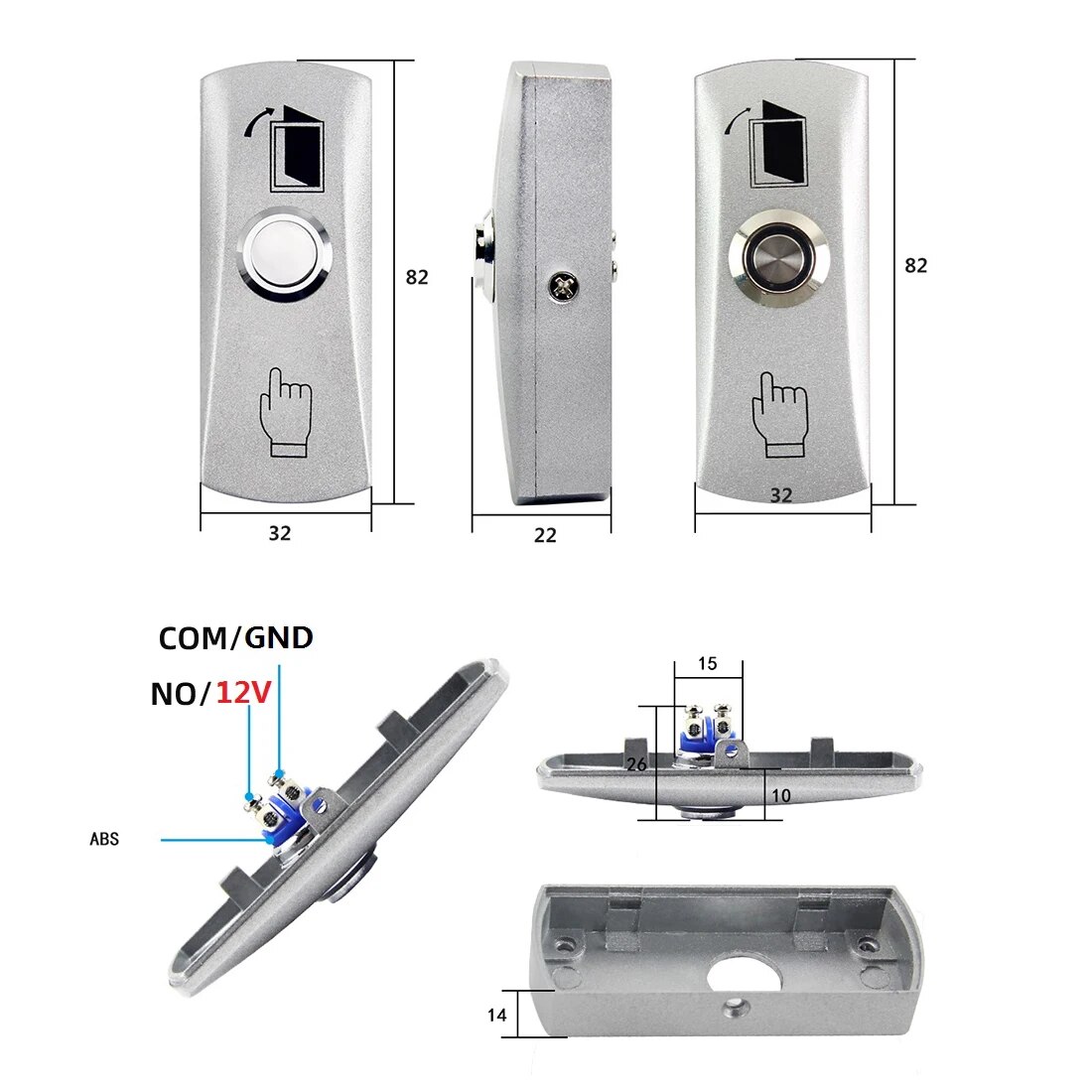 Access Button Door Exit Push S - Push Button Tactile avaliação e preço