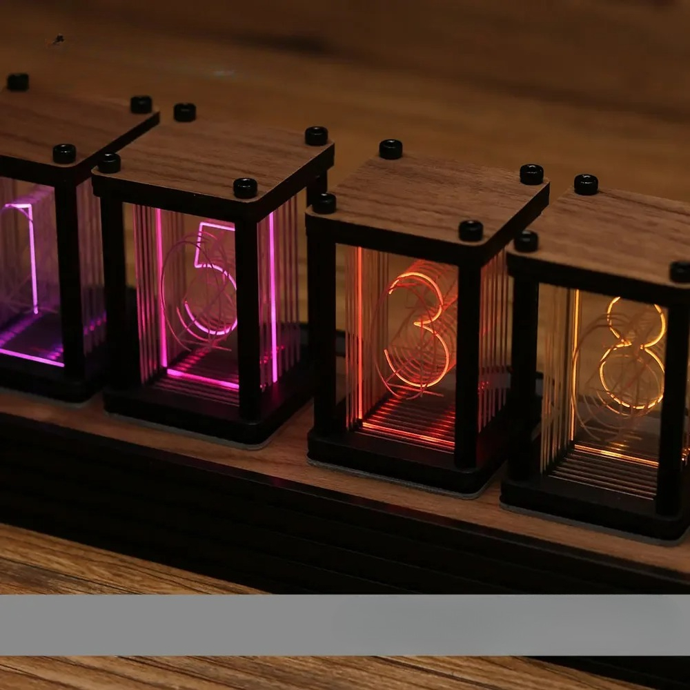 RGB Nixie Tube Clock DIY Table - Diy Electronics Table avaliação e preço