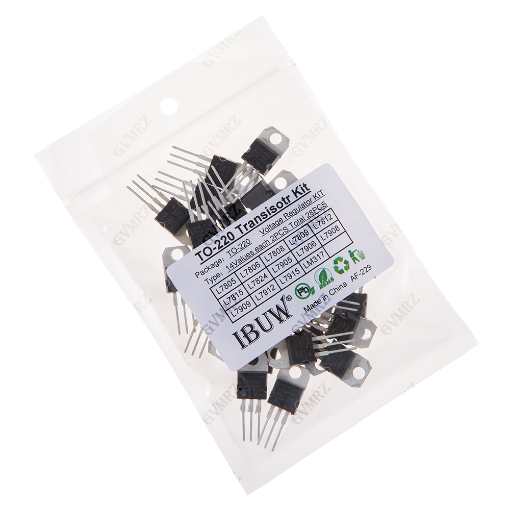 28PCS L7805 14Values TO-220 Tr - Lm317 Voltage Regulator avaliação e preço
