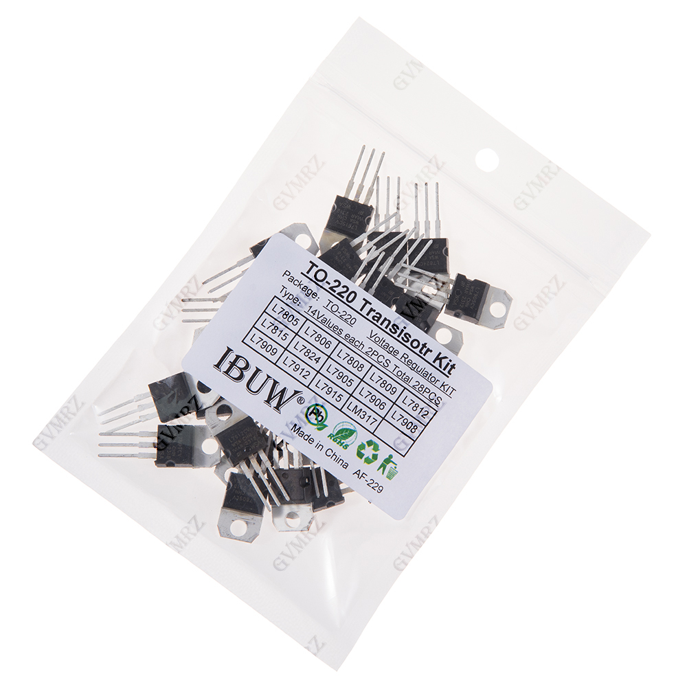 28PCS L7805 14Values TO-220 Tr - Lm317 Voltage Regulator avaliação e preço