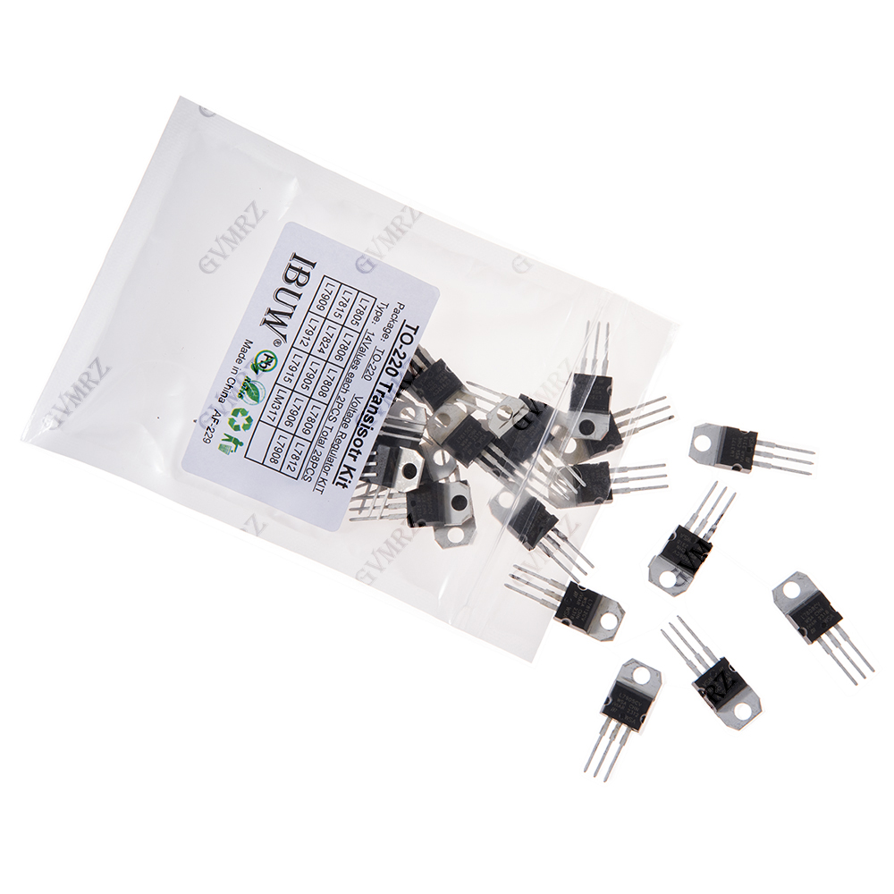 28PCS L7805 14Values TO-220 Tr - Lm317 Voltage Regulator avaliação e preço