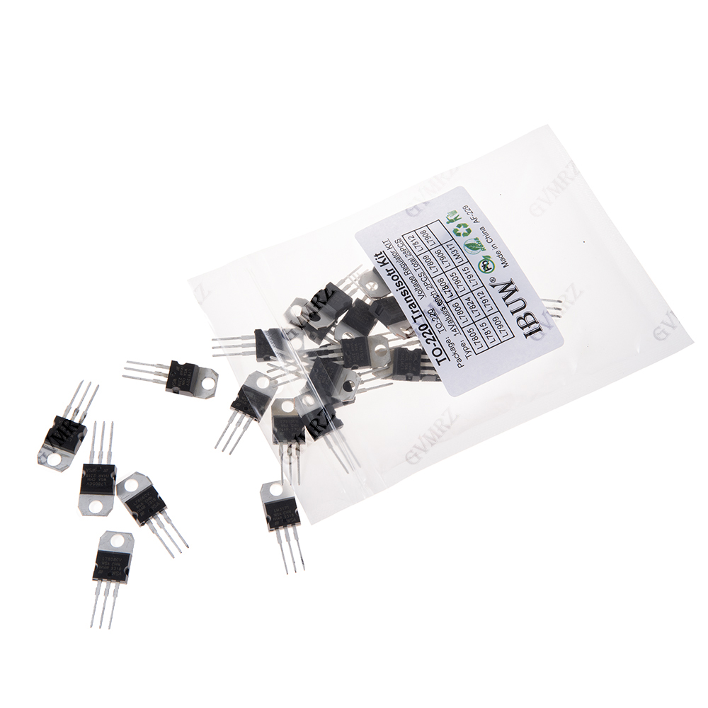 28PCS L7805 14Values TO-220 Tr - Lm317 Voltage Regulator avaliação e preço