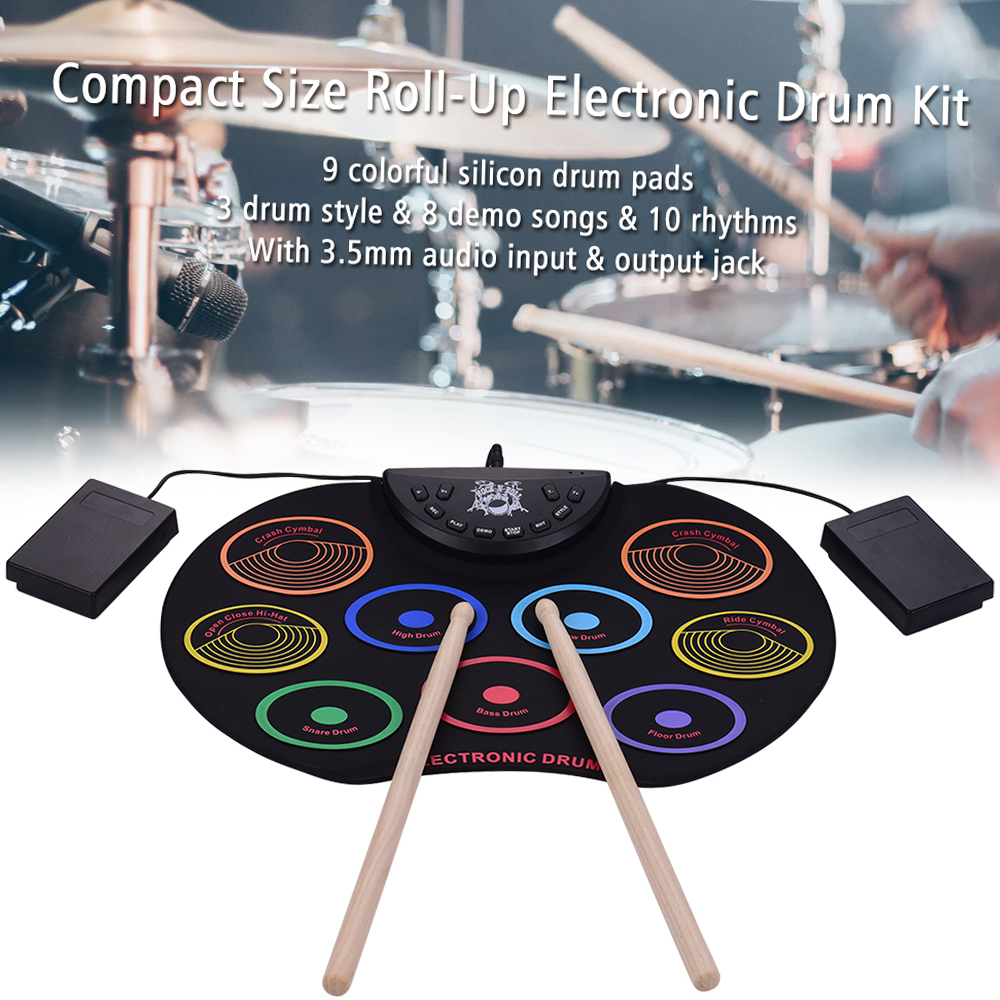 KD12 Compact Size Roll-Up Drum - Learn Diy Electronics avaliação e preço