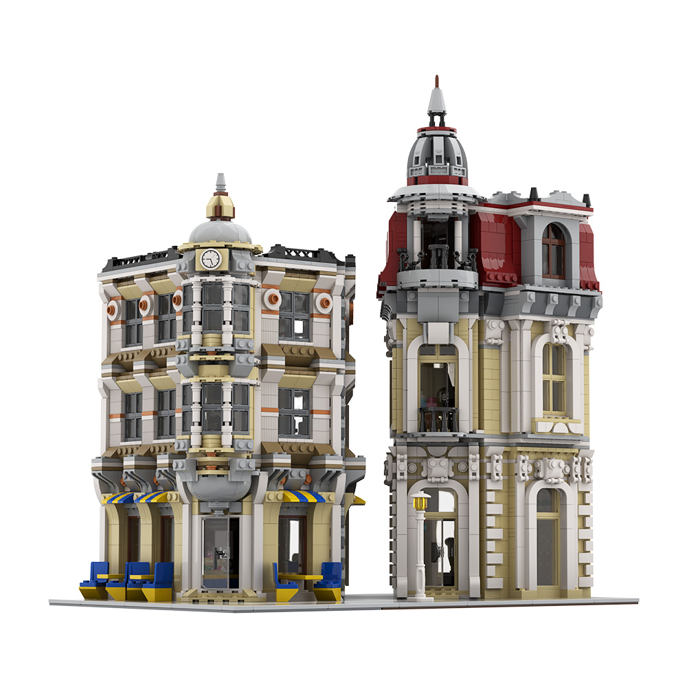 Gobricks MOC Street View Corne - Diy Electronics Stores avaliação e preço