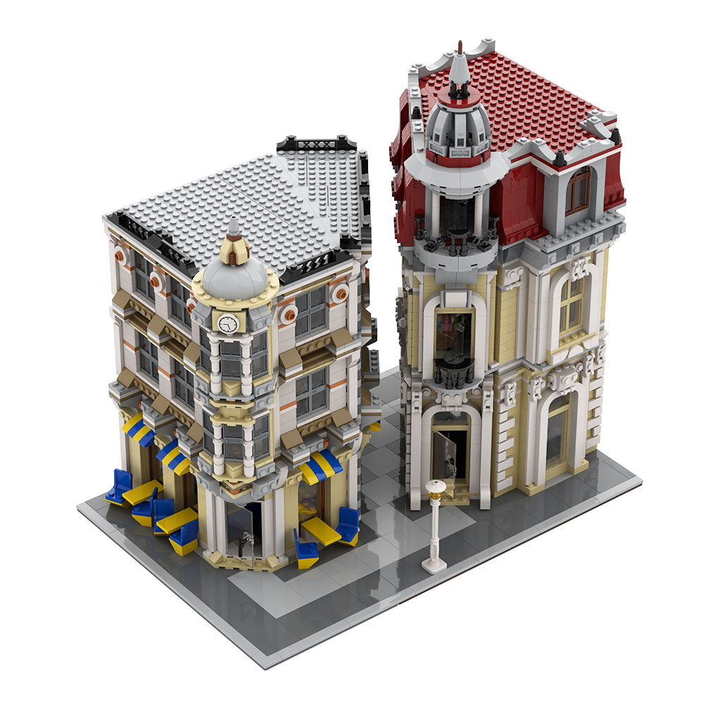 Gobricks MOC Street View Corne - Diy Electronics Stores avaliação e preço