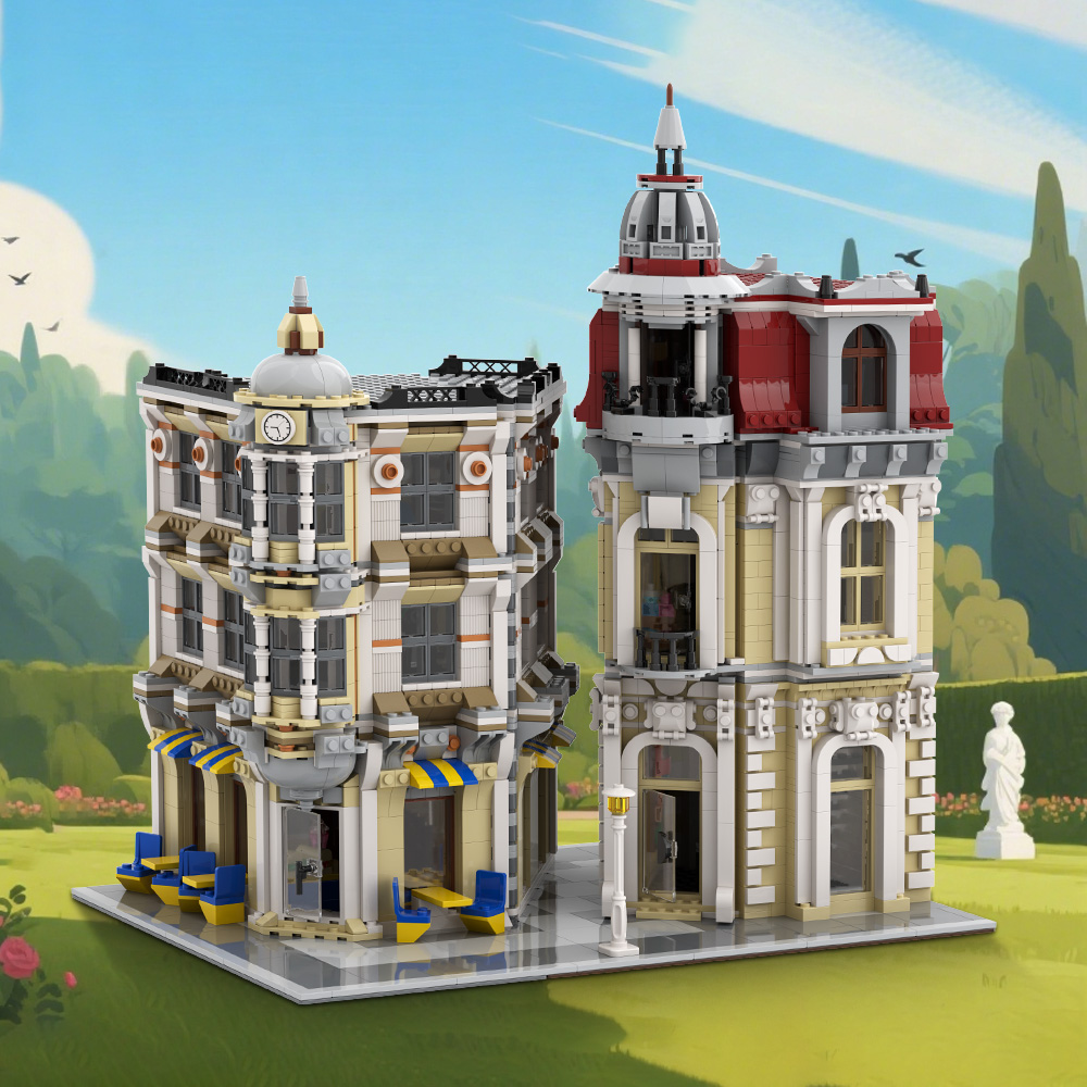Gobricks MOC Street View Corne - Diy Electronics Stores avaliação e preço