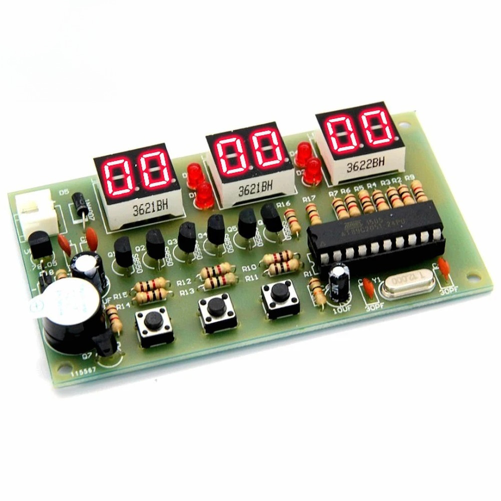 12V Digital Clock DIY Kit Alar - Useful Diy Electronics avaliação e preço