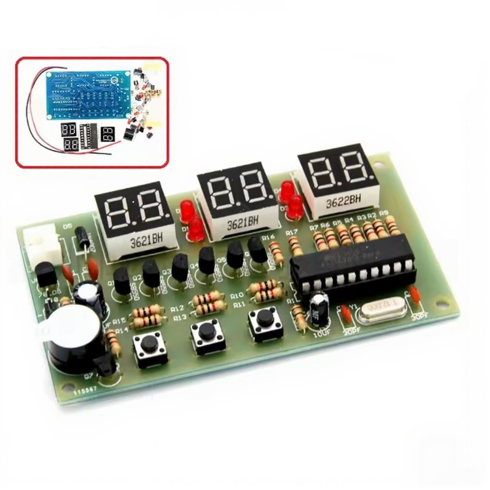 12V Digital Clock DIY Kit Alar - Useful Diy Electronics avaliação e preço