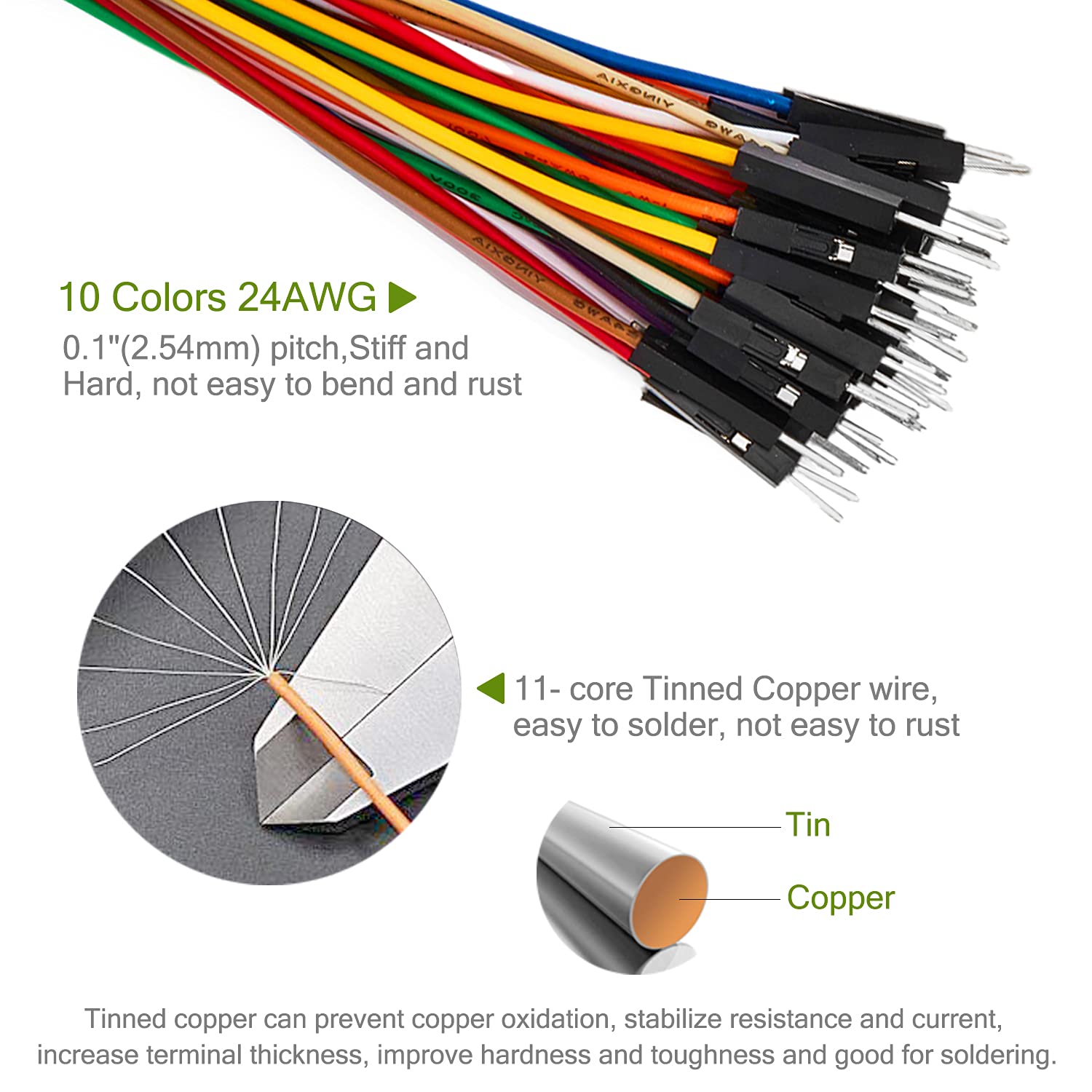 120pcs 40 Pin Breadboard Jumpe - Breadboard Jumper Wire avaliação e preço
