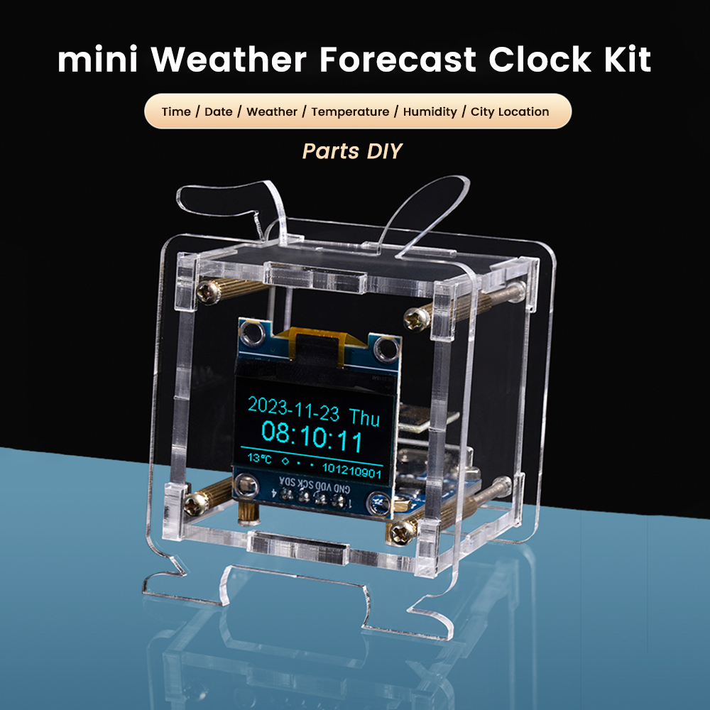 ESP8266 DIY Digital Clock Kit  - Diy Soldering Station No Electronics avaliação e preço