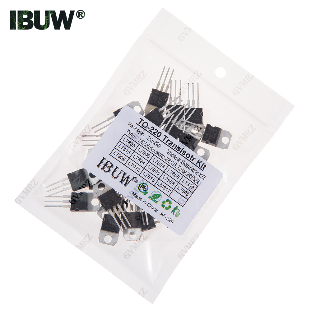 28PCS 14Values TO-220 Transist - Lm317 Voltage Regulator avaliação e preço