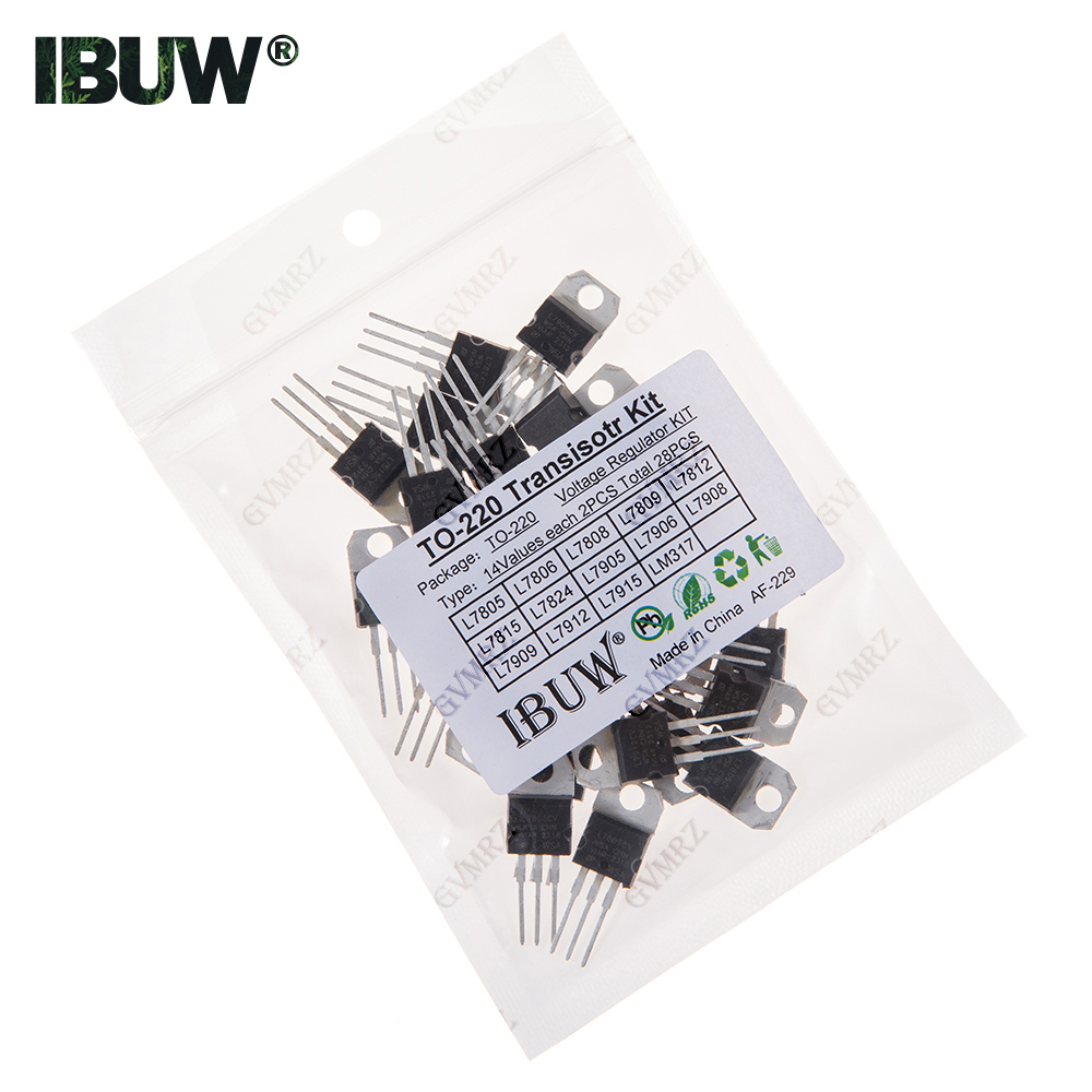28PCS 14Values TO-220 Transist - Lm317 Voltage Regulator avaliação e preço