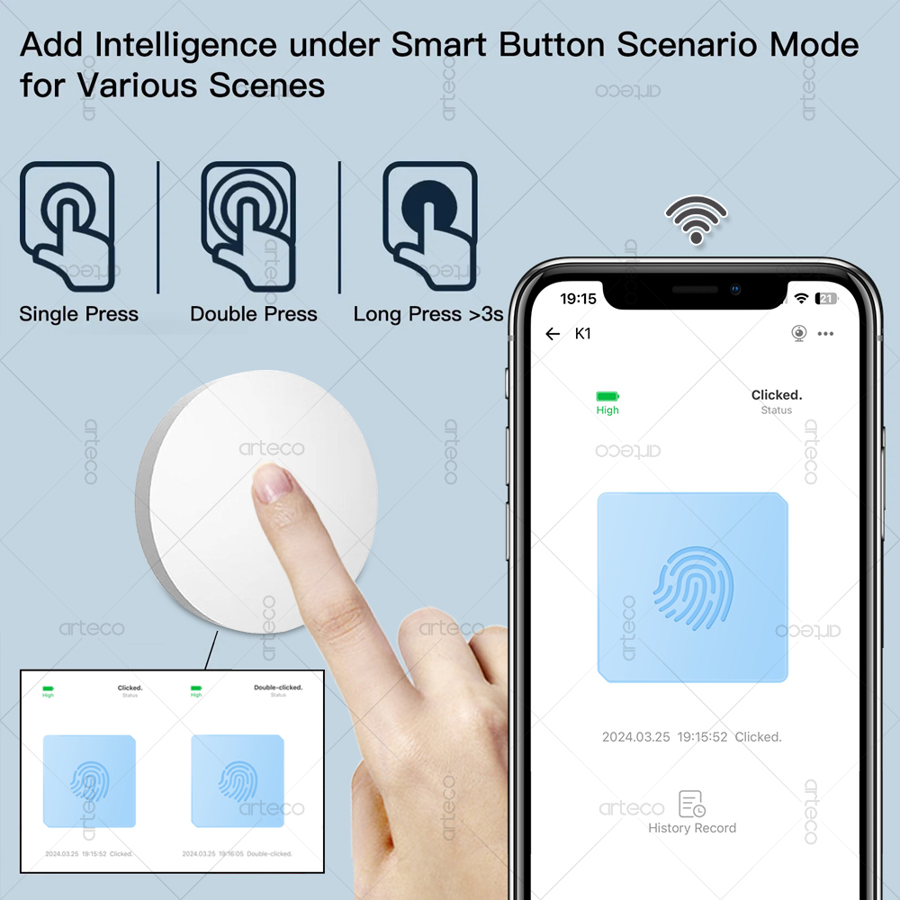 Ewelink Zigbee Smart Push Butt - Push Button Tactile avaliação e preço