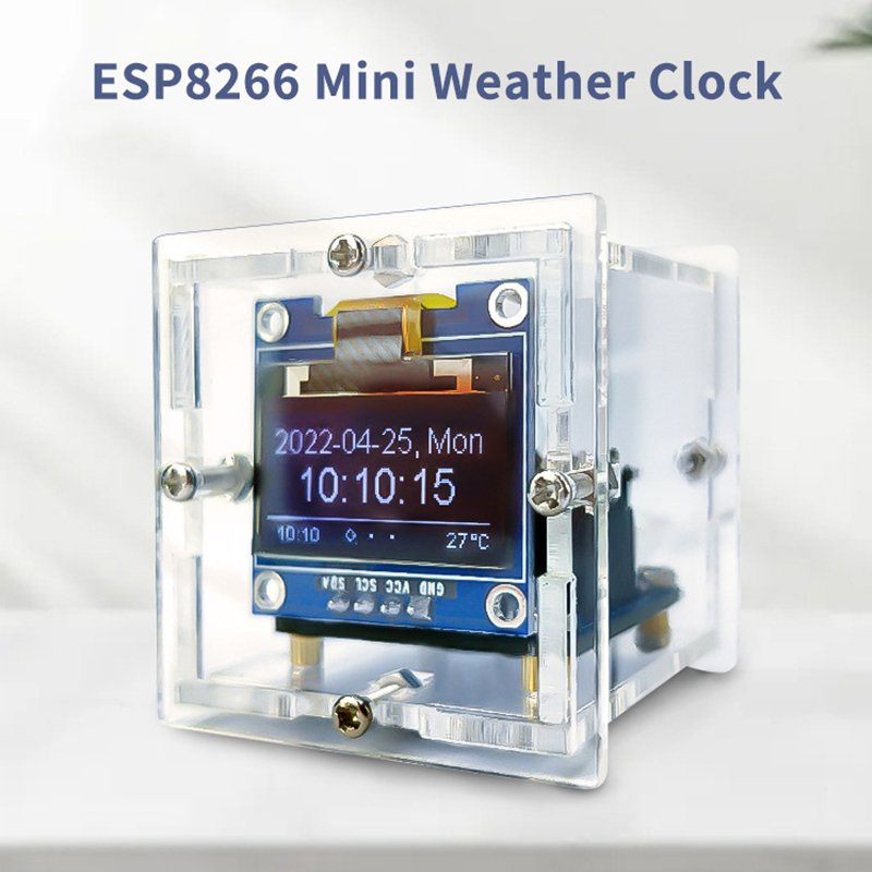 ESP8266 MINI Weather Clock WIF - Diy Soldering Station No Electronics avaliação e preço
