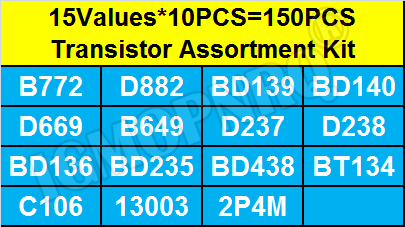 150PCS TO-126 Transistor Assor - Lm317 Voltage Regulator avaliação e preço