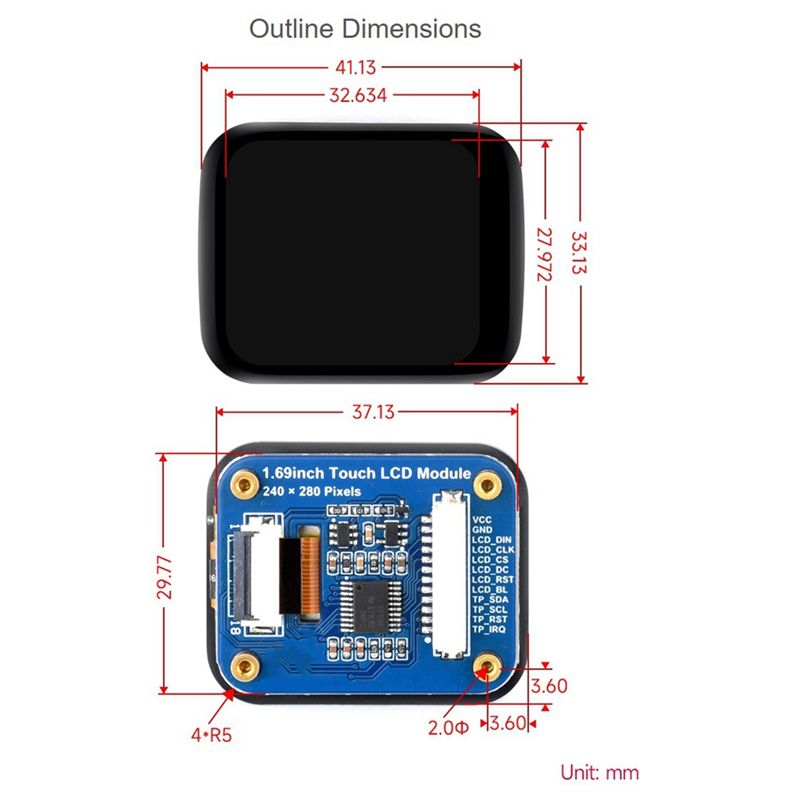 Exquisite-1.69Inch Round LCD D - I2C Lcd Display avaliação e preço