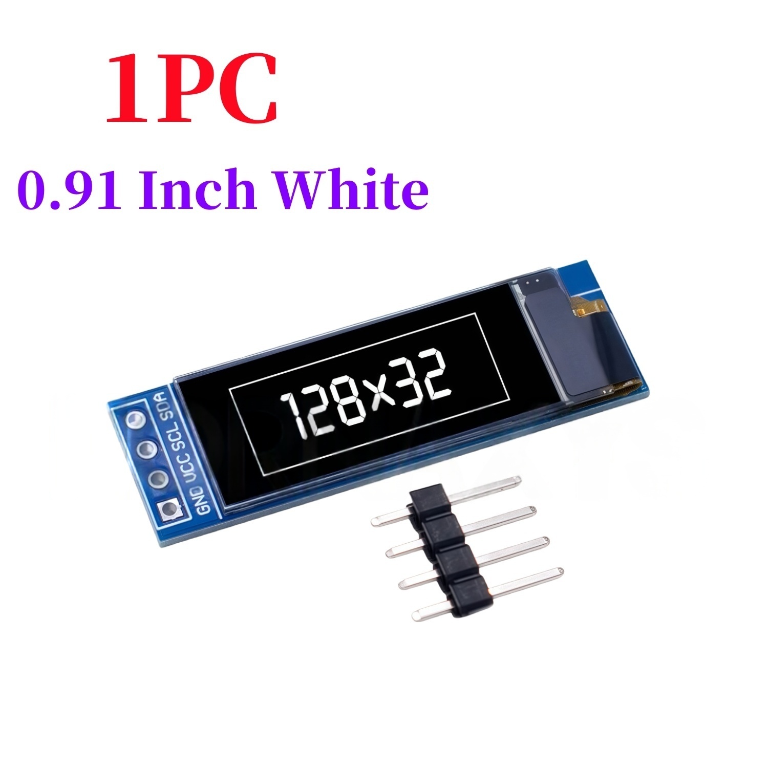 0.91 Inch 128x32 IIC I2C White - I2C Lcd Display avaliação e preço