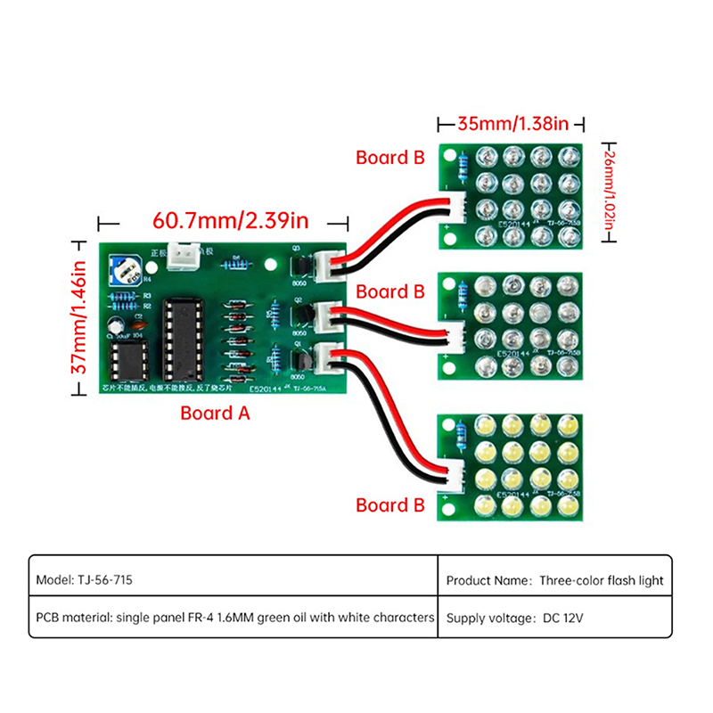 TJ-56-715 DC 12V NE555+CD4017  - R/Diy Electronics avaliação e preço