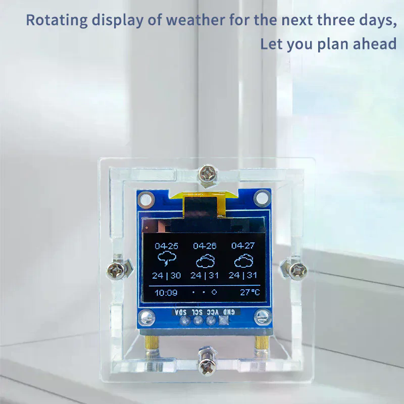 ESP8266 MINI Weather Clock WIF - Diy Soldering Station No Electronics avaliação e preço