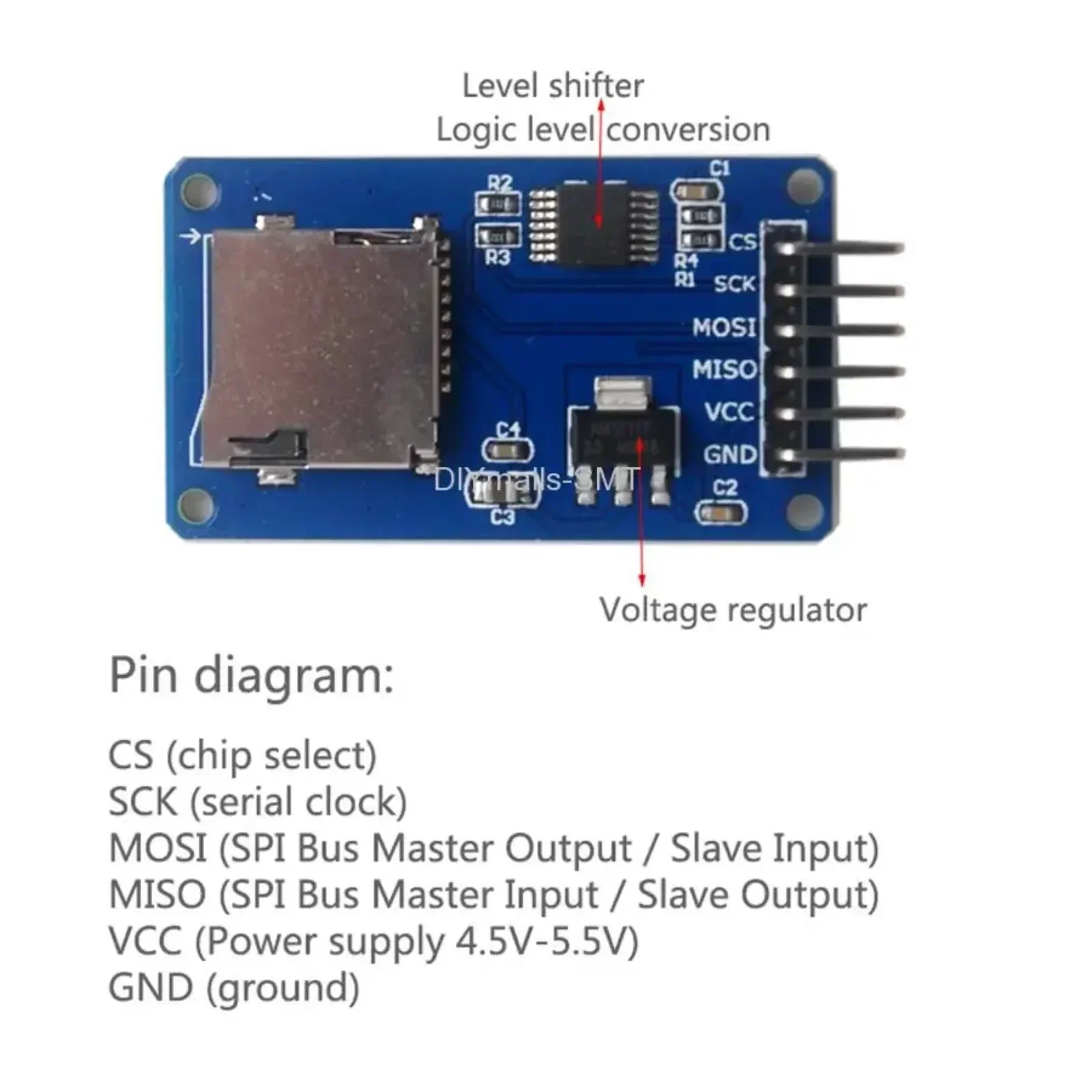 5PCS Micro SD Card Module With - Sd Card Module Spi avaliação e preço