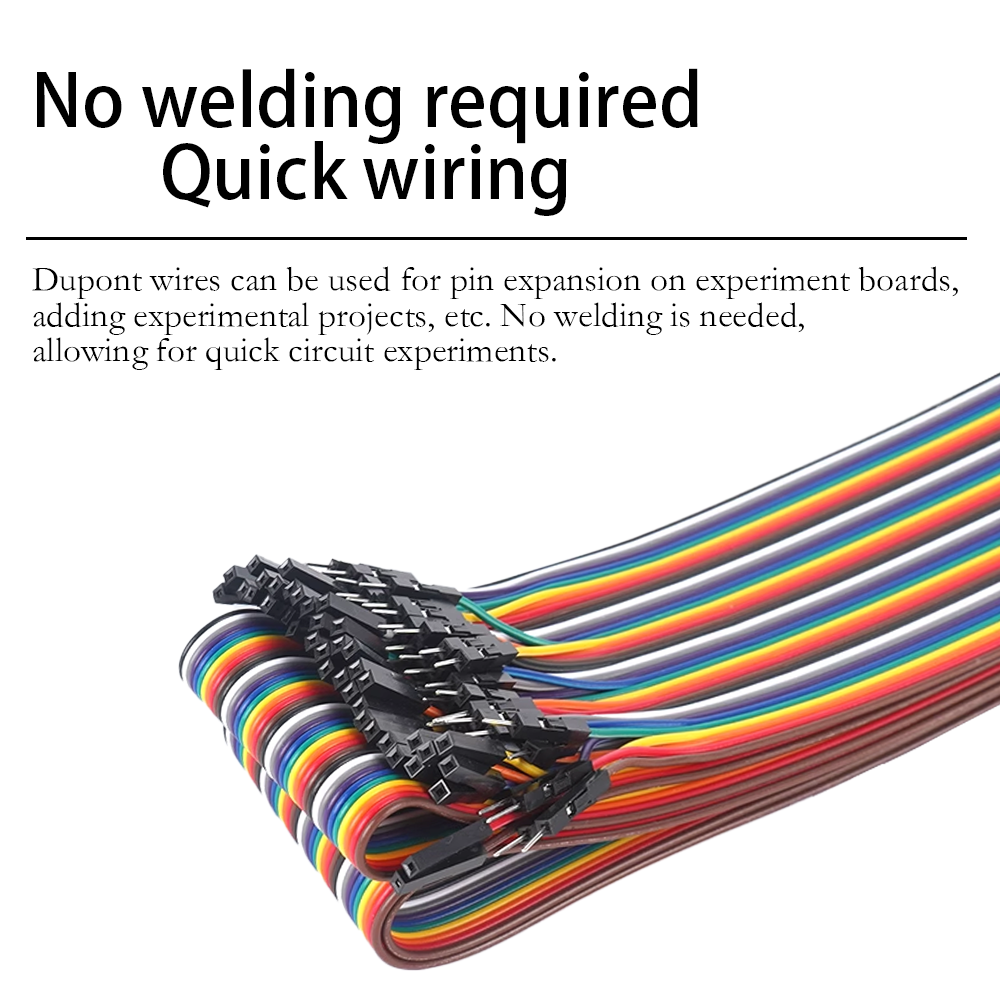 40pin Multicolored Dupont Jump - Breadboard Jumper Wire avaliação e preço