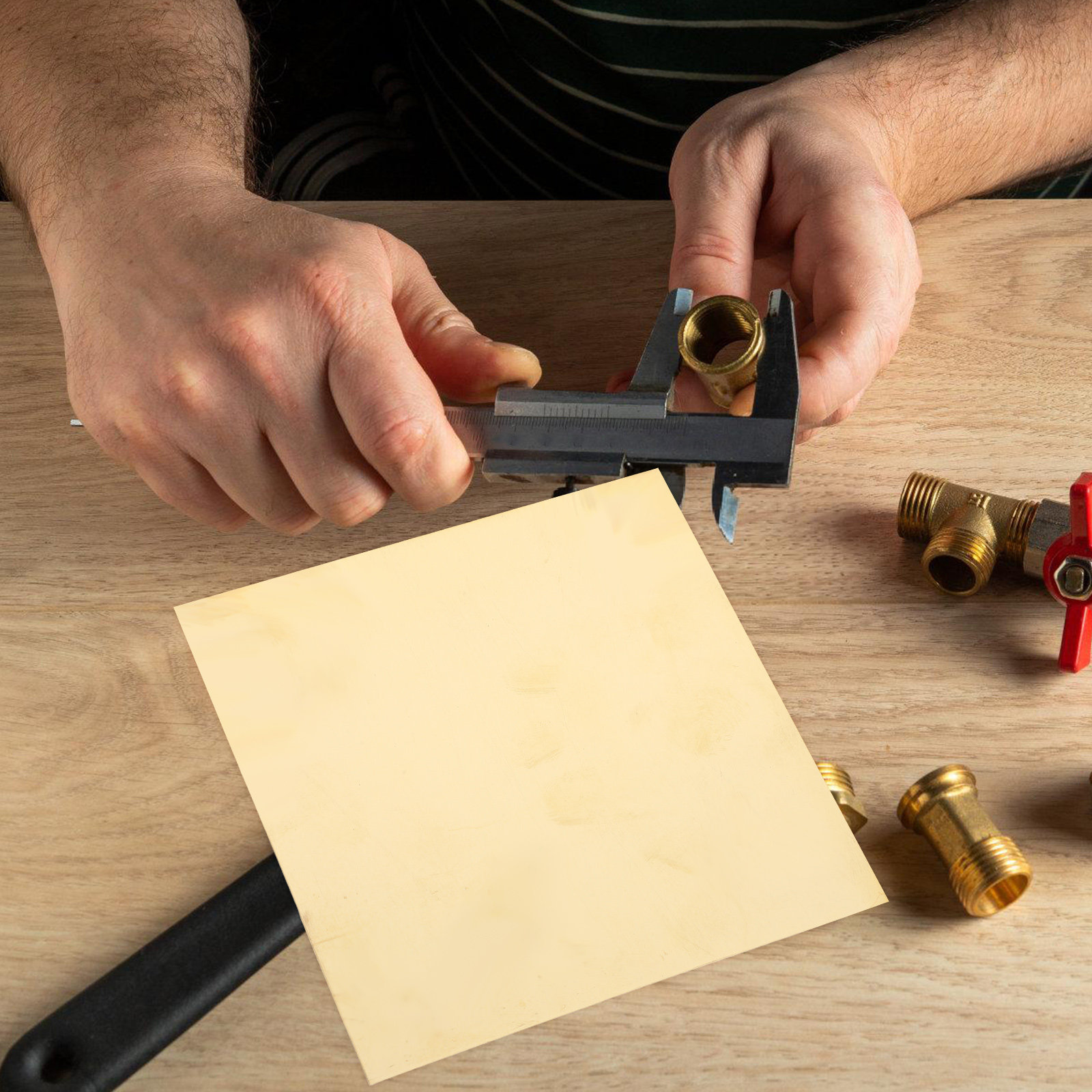 2Pcs Brass Sheets Solid Brass  - Diy For Electronics avaliação e preço