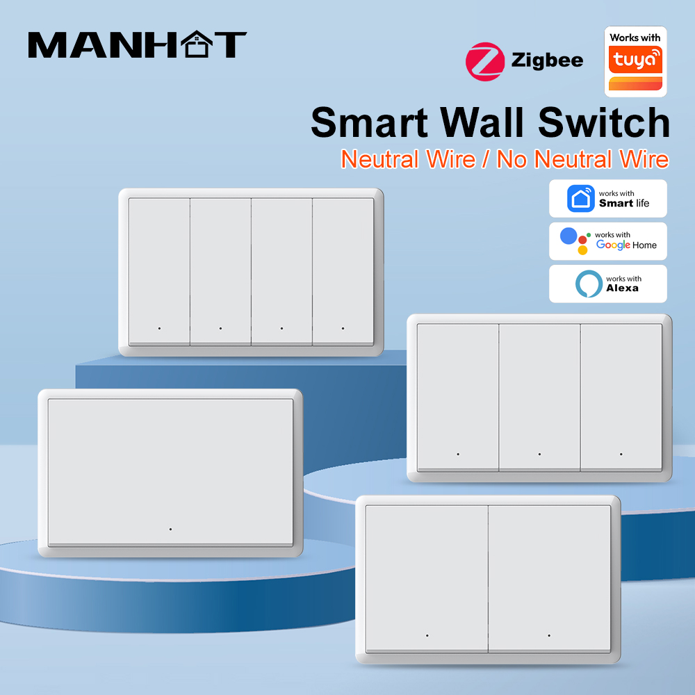 MANHOT Zigbee Smart Wall Light - Push Button Tactile avaliação e preço
