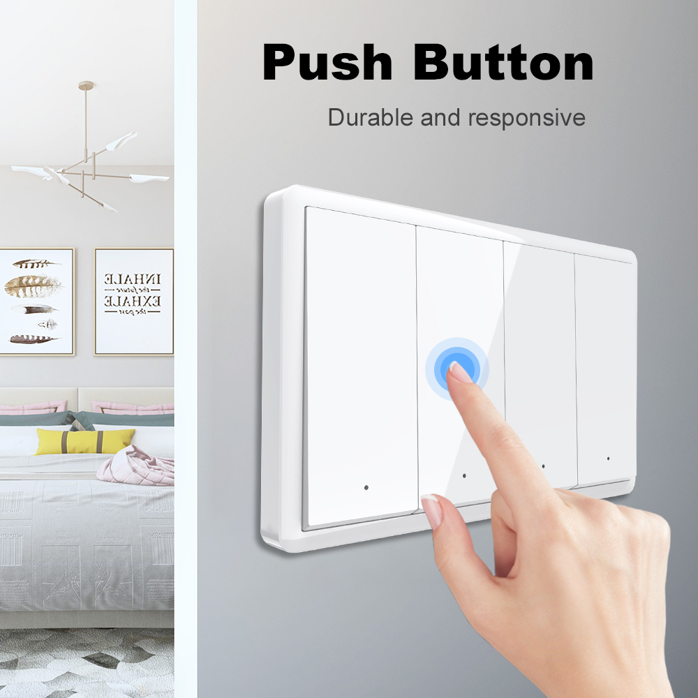 MANHOT Zigbee Smart Wall Light - Push Button Tactile avaliação e preço