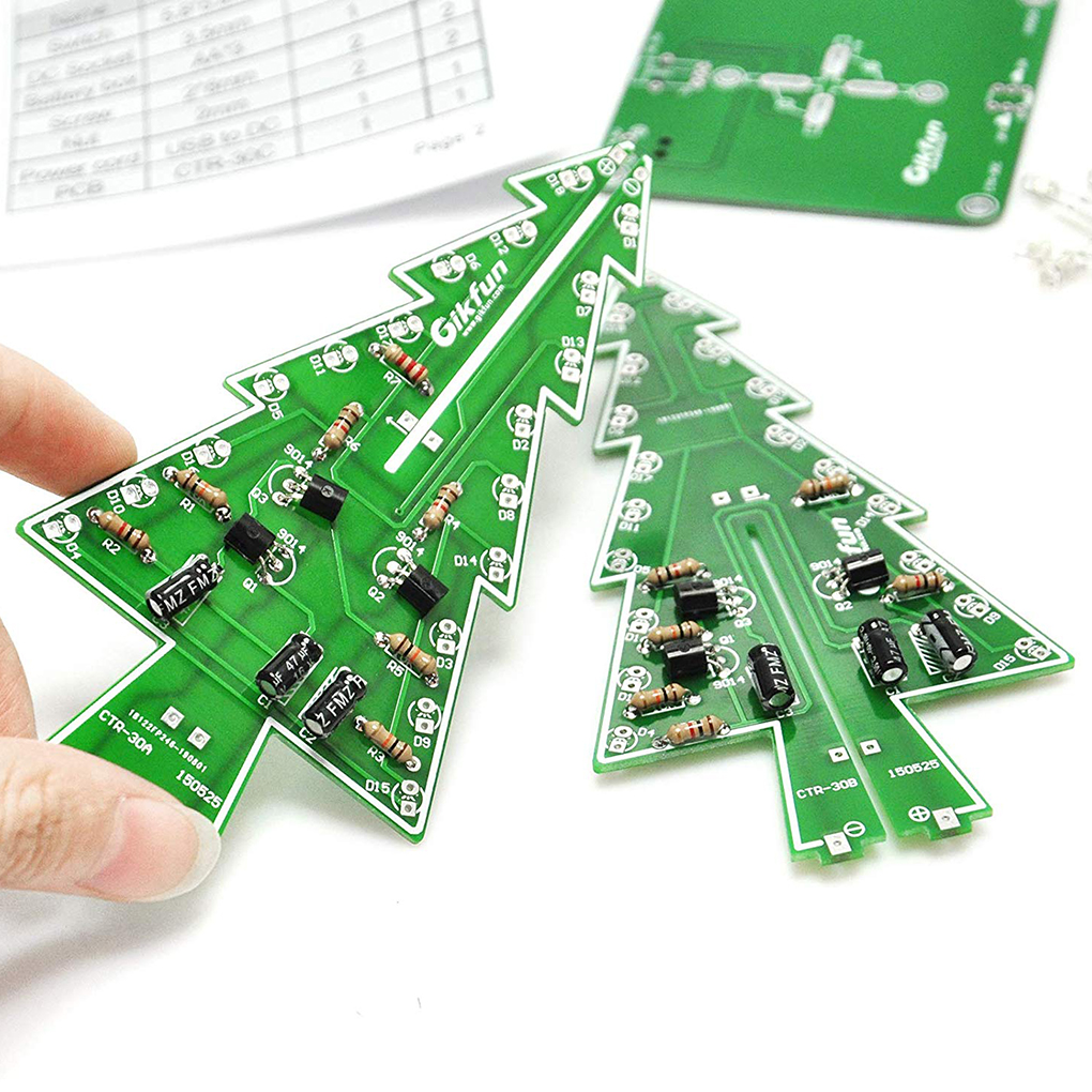 DIY Christmas Tree LED Flash K - Learn Diy Electronics avaliação e preço