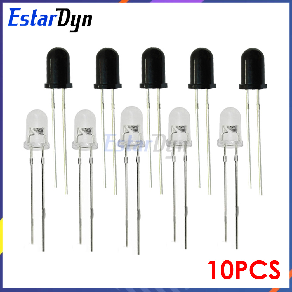 10Pcs 3MM 5MM 850nm IR Infrare - Ir Infrared Receiver avaliação e preço