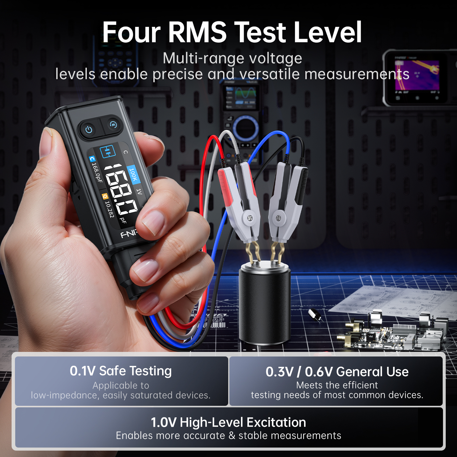 FNIRSI LCR-ST2 Digital LCR Met - R/Diy Electronics avaliação e preço
