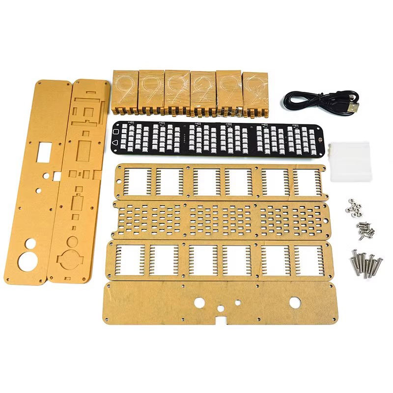 Glow Tube Clock Kit DIY Electr - Diy Electronics Table avaliação e preço