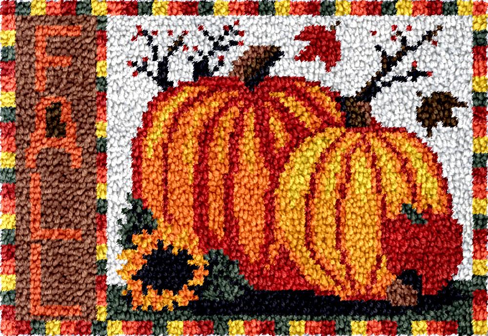 Pumpkin Latch hook kit with pr - Hobby Diy Electronics Kit avaliação e preço