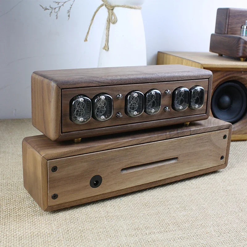 Luxury Wood Nixie Tube Clock D - Diy Electronics Table avaliação e preço