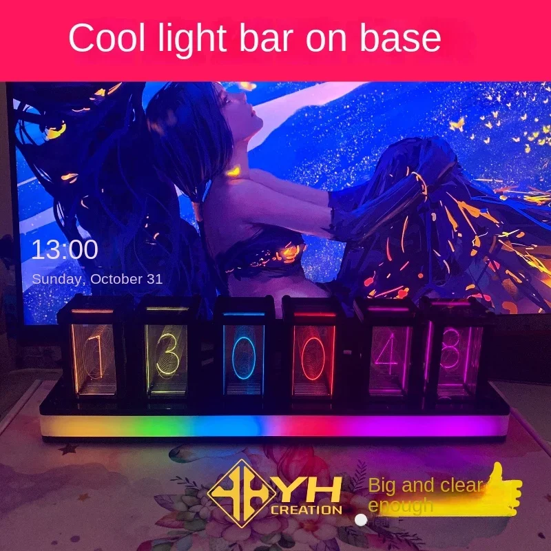 Led Table Clock Digital Silent - Diy Electronics Table avaliação e preço