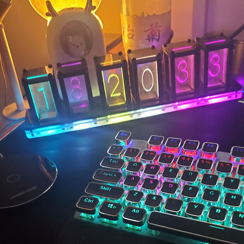 Led Table Clock Digital Silent - Diy Electronics Table avaliação e preço