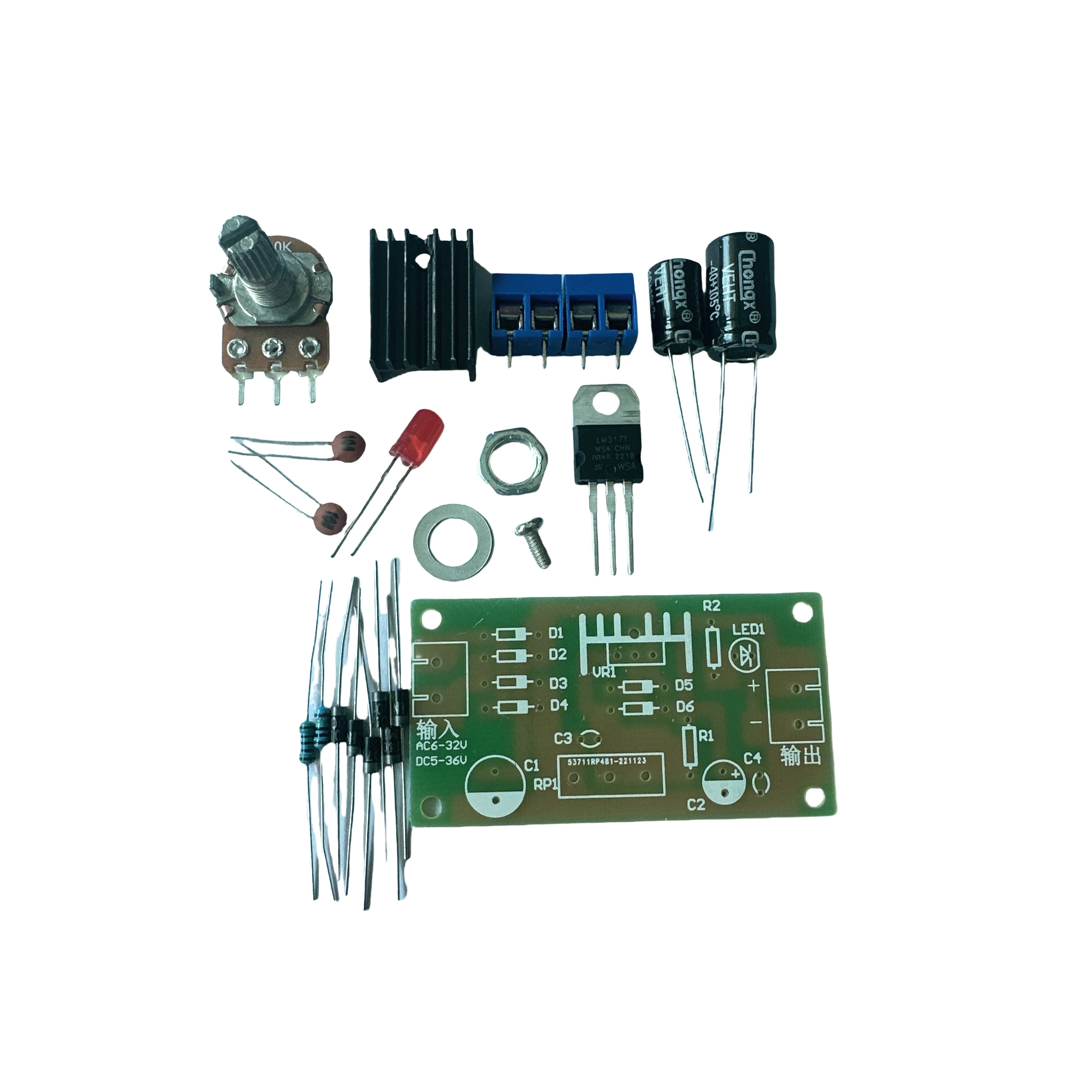 LM317 Adjustable Regulated Pow - Lm317 Voltage Regulator avaliação e preço