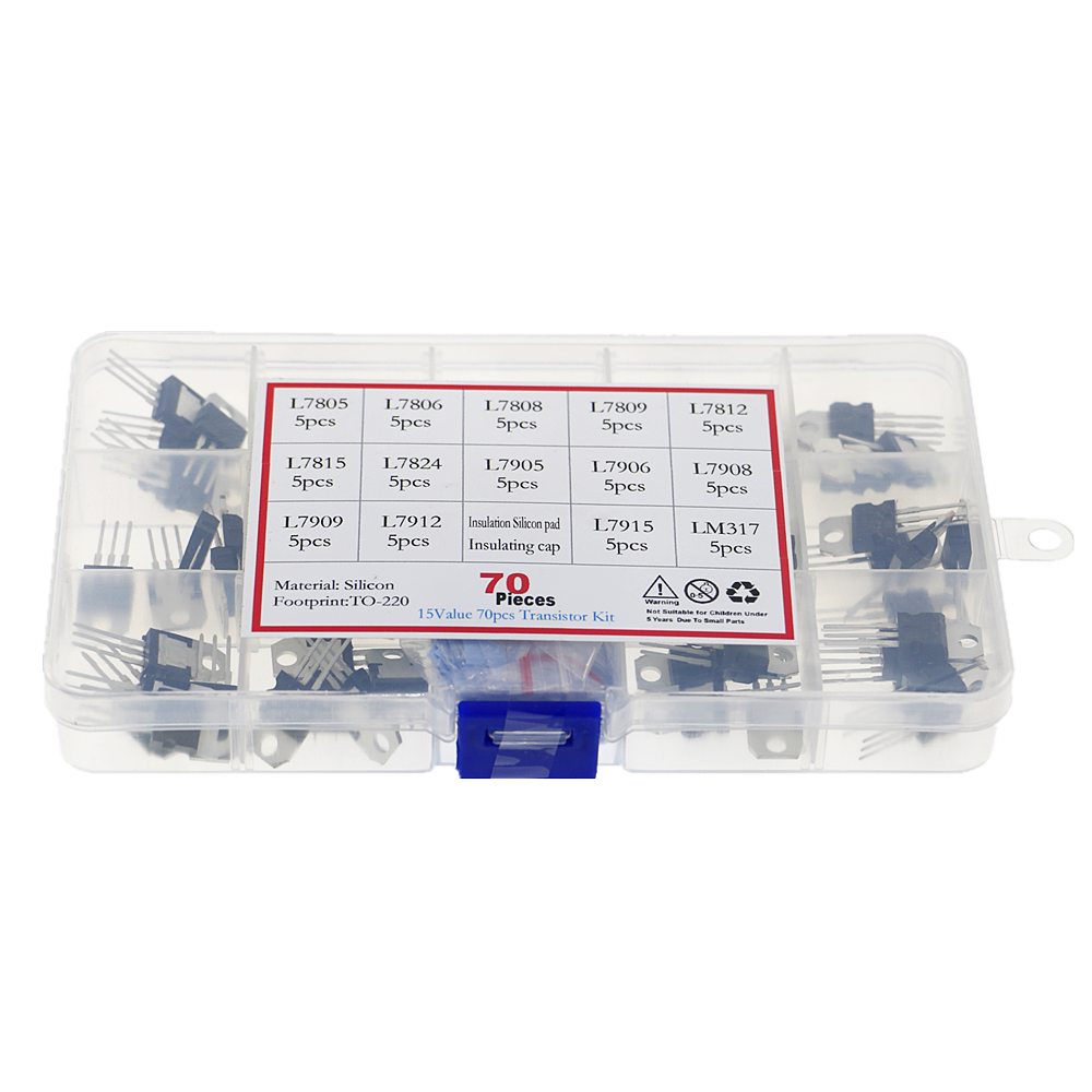 70Pcs 14 Values L7805 - LM317  - Lm317 Voltage Regulator avaliação e preço