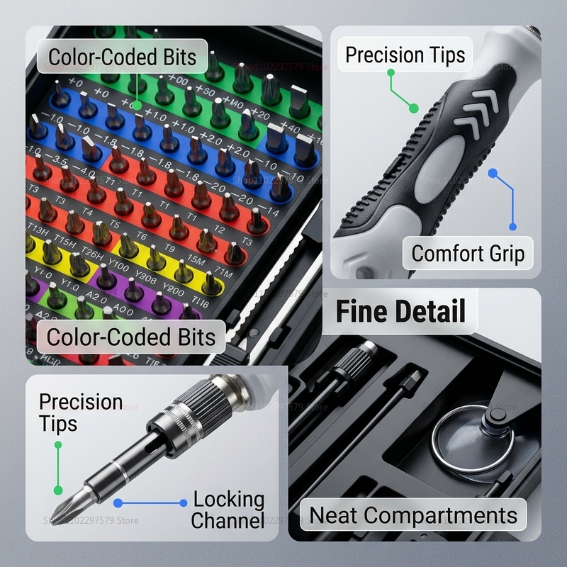 132 in 1 Precision Screwdriver - Useful Diy Electronics avaliação e preço