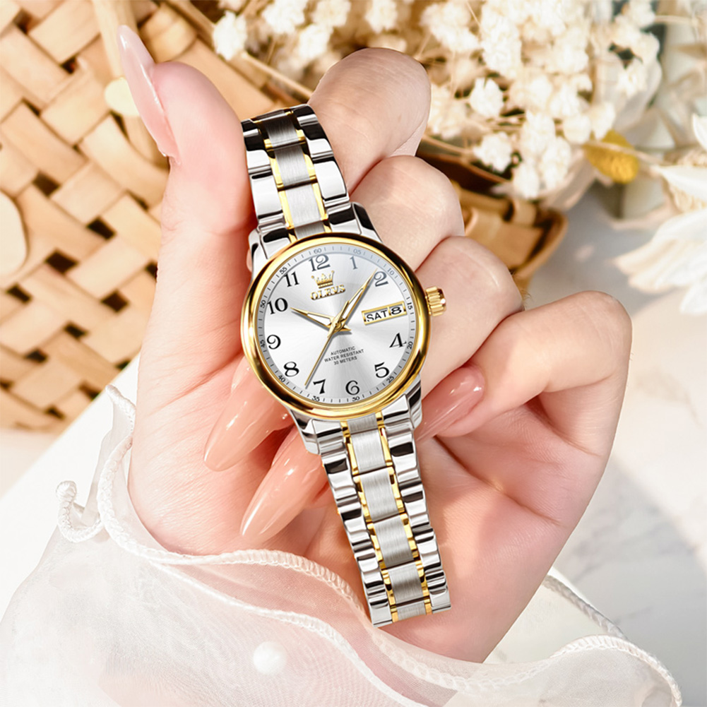 OLEVS Luxury Watch for Woman L - Push Button Tactile avaliação e preço