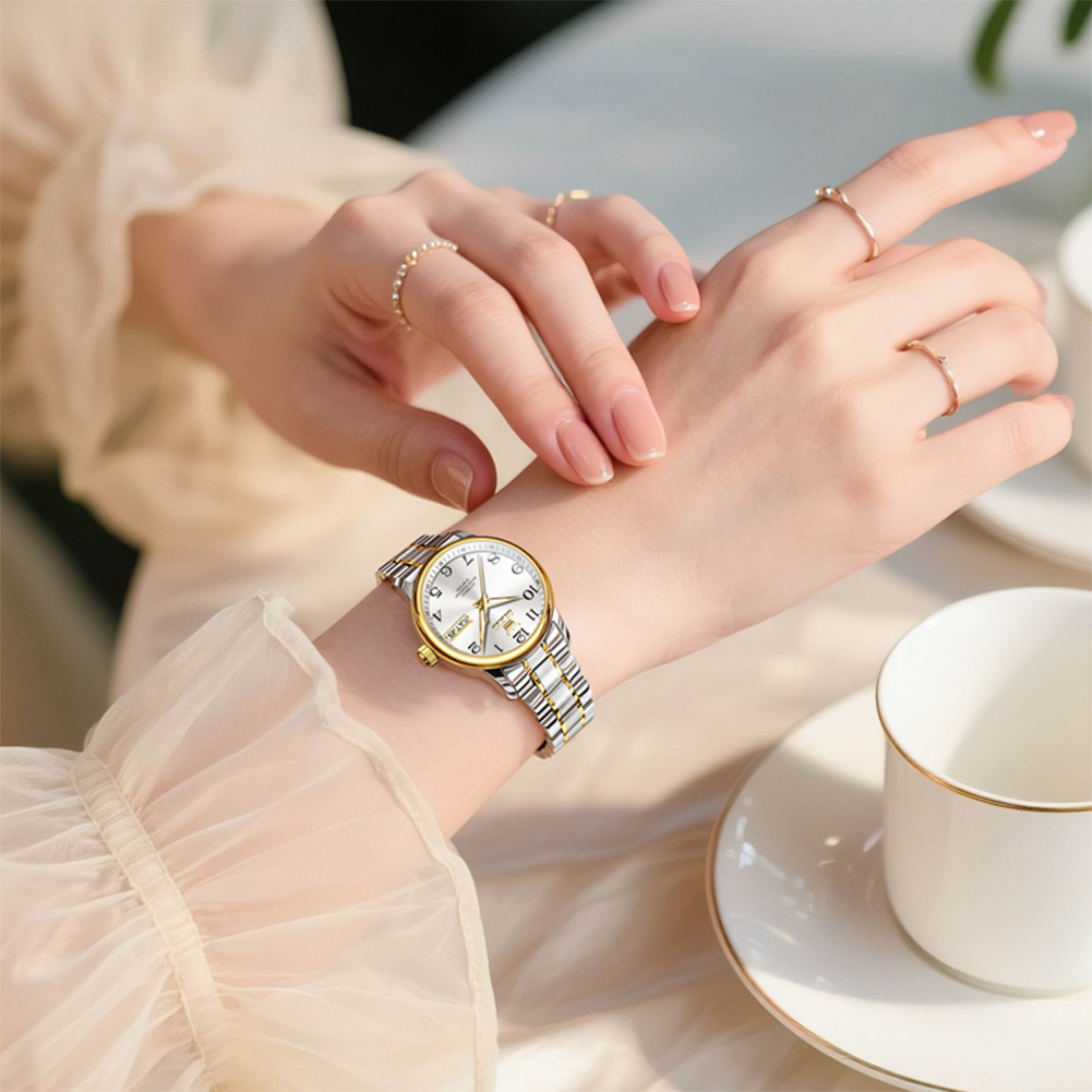 OLEVS Luxury Watch for Woman L - Push Button Tactile avaliação e preço